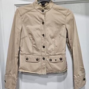 GAP Women's Tan Button-Up Jacket